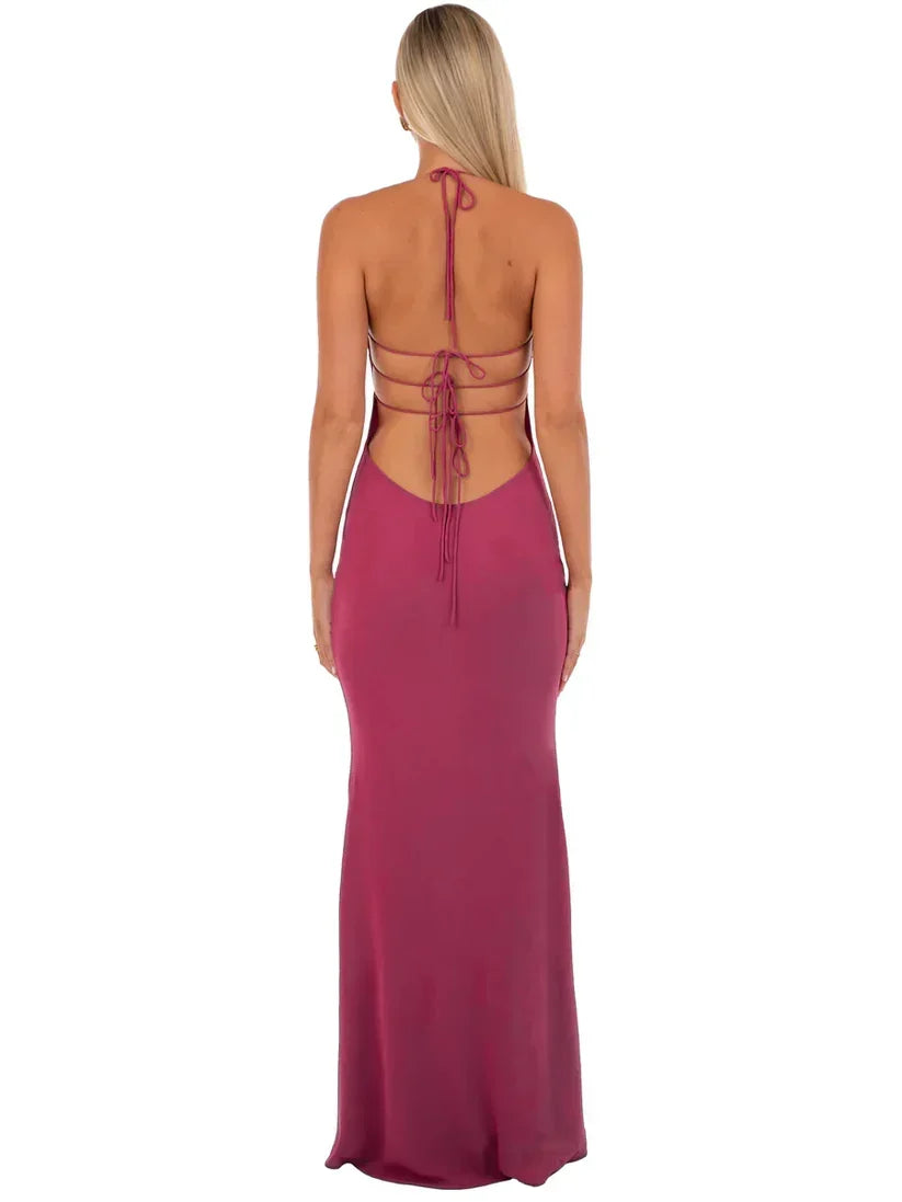 Delilah Maxi dress styled for a date night look.