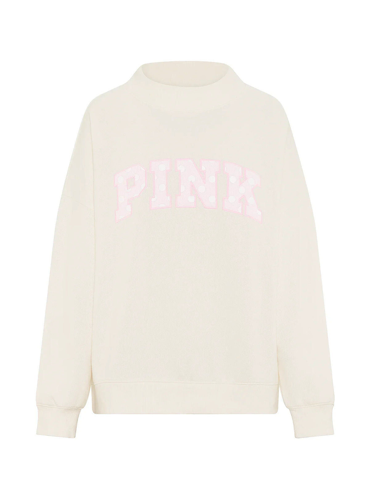 Oversized Mock-Neck Sweatshirt styled for an off-duty look.
