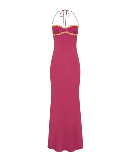 Delilah Maxi dress styled for a golden hour stroll.