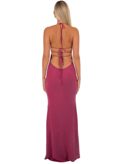 Delilah Maxi dress styled for a date night look.