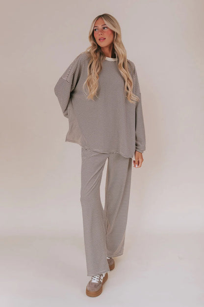 Striped  Oversize Set