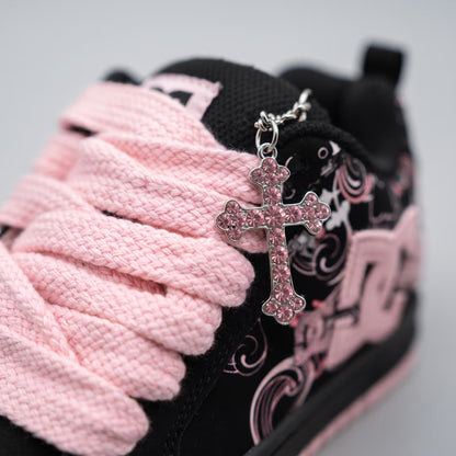 Blush & Black Court Sneaker
